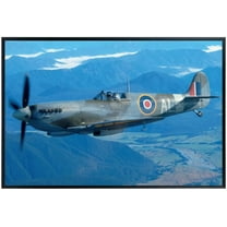 Supermarine Spitfire Poster | Vintage WWII Military Aviation Wall Art | WWII Warbird Aircraft Print | Gifts for Pilots & Aviation Enthusiasts