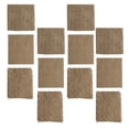 thumbnail image 4 of 1 Set 12pcs Vintage Linen Cloth Pads Candle Cup Coasters Photography Props (Khaki), 4 of 8