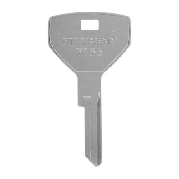 Hillman 5965603 Automotive Universal Key Blank for Y153 Single Sided for Chrysler - Case of 10, Silver