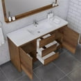 thumbnail image 7 of Alya Bath Sortino 60" Wood Single Bathroom Vanity with Acrylic Sink in Brown, 7 of 7