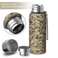 thumbnail image 2 of Camouflage 20oz Stainless Steel Thermal Bottle with Tea Filter and Cup Lid, Vacuum Insulated Coffee Mug with 316L Inner Liner, Leakproof Travel Thermos for Office, Commute & Outdoor, 2 of 6