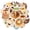 4A-50pcs, variant on 35pcs-50pcs Delicious Stickers Food Yummy Stickers Bakery Stickers for Laptops Suitcase Fridge