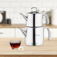 thumbnail image 5 of Korkmaz Proline Professional Series 5 Piece Stainless Steel Tea Pot Set in Silver, 5 of 5
