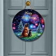thumbnail image 2 of Happy New Year Mastiff Family Cheer Winter Midnight Firework Round Wood Sign Mastiffs Dog Lover Gifts Idea Hanging Wall Home Decor - 02025, 2 of 5