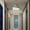 Blue, variant on Aodebiao Corridor Lighting Fixture - Rustproof Iron & Solid Wood Hallway Light with LED Lens, 6-Color Acrylic Shade for Entrance/Balcony/Cloakroom