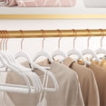 thumbnail image 2 of 30 Pack Velvet Hangers Clothes Hanger with Swivel Hook Non-Slip for Coat Shirt Dress Pants Tie Cloud White, 2 of 8