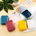 thumbnail image 7 of 6 Pieces Adhesive Remote Control Holder Wall Mount Media Storage Box Sticky Organizer for Phone Remote Control, Office Home School Use (Red, Yellow, Blue),GTICPHYJ, 7 of 7