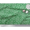 thumbnail image 2 of Soimoi Velvet Fabric Floral & Moroccan Damask Printed Fabric 1 Yard 58 Inch Wide, 2 of 3