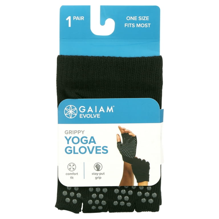 Lot de 2 chaussettes Yoga Barre Grippy No Slip noires taille unique pour la plupart Gaiam 18713636348 | eBay