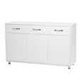 thumbnail image 1 of Clearance! Three Doors Side Table-white, 1 of 9
