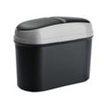 thumbnail image 1 of CARTTOU Car Trash Can Car Storage Box Hanging Flip-Top Fashion Storage Bin Double-Port Car Double-Opening Trash Can, 1 of 7