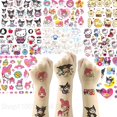 thumbnail image 2 of Pegatina de tatuaje Sanrio para fiesta de Cumpleaños de Niños, decoración de Kuromi Cinnamoroll, Tatuajes Temporales, tatuajes impermeables, arte, regalos para niños, 2 of 4