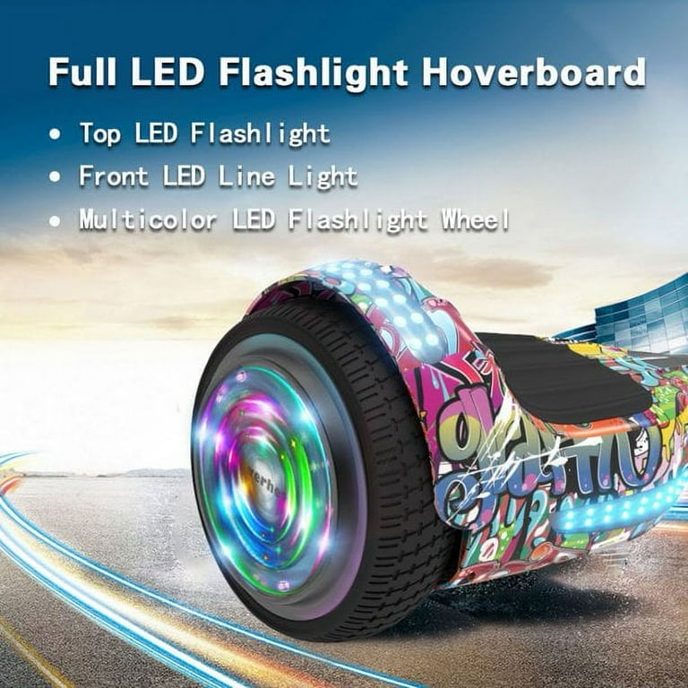 Flash wheel hoverboard 6.5 inch bluetooth speaker online with led light self balancing wheel electric scooter