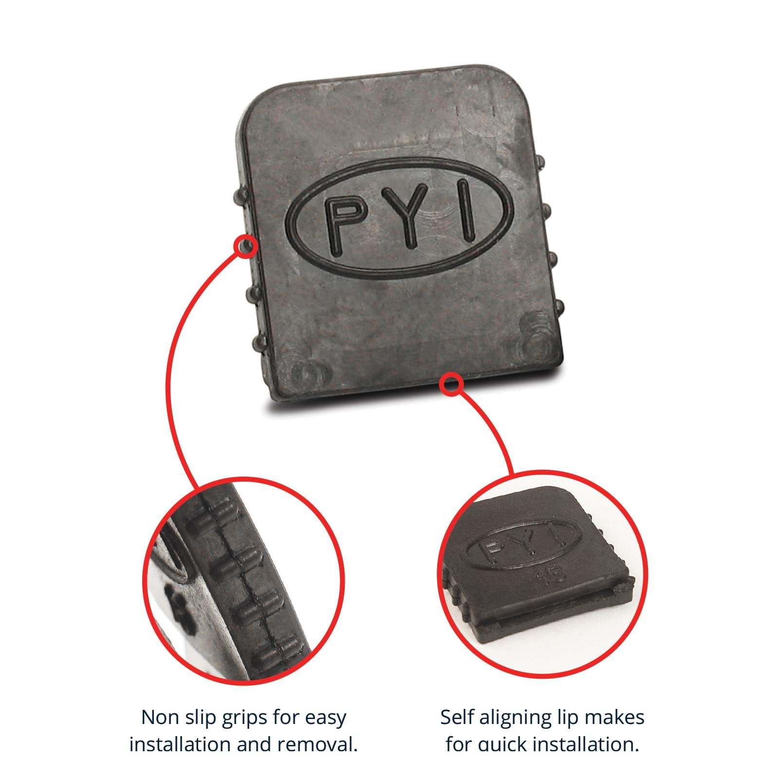 Pyi  CJ1225; Clamp Jackets 1/2 Black 25-Pack