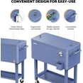 thumbnail image 6 of VINGLI 80 qt Steel Cooler Cart, Refrigeration Insulation, 6 of 16