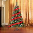 thumbnail image 4 of Open Box Home Heritage 5' Artificial Cascade Cashmere Christmas Tree w/ Lights, 4 of 10