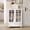 White, variant on Minimalist White Buffet Cabinet with Glass Doors and Drawer, Modern Sideboard Storage Cabinet with Adjustable Shelves for Living Room Dining Room Kitchen Hallway Entryway, Black