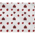 thumbnail image 4 of oneOone Tissu Flex Coton Blanc Rouge Insecte Matériel de Couture Imprimé Tissu au Mètre 40 Pouces de Large, 4 of 4