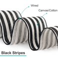 thumbnail image 2 of Cinta de algodón CT CRAFT LLC, 6,35 cm x 9,1 m, rayas negras, 2 of 7