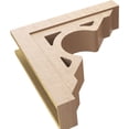 thumbnail image 6 of 9"W x 36"D x 36"H Thin Sheridan Rough Cedar Woodgrain TimberThane Corbel, Primed Tan, 6 of 6
