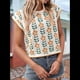 thumbnail image 5 of Suéteres de Punto con Cuello Redondo y Mangas para Mujer, Informales, Estampados, de Verano, Color Abeja, Talla L, 5 of 10