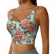 thumbnail image 2 of Balery Rose Flowers Sujetadores deportivos con espalda cruzada para mujer, acolchados, sin costuras, de alto impacto, ideales para yoga, gimnasio, entrenamiento y fitness.-Medium, 2 of 8