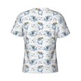 thumbnail image 6 of Vsdgher Party Shark Cute Print Men's Dry Fit Mesh Athletic Shirts Moisture Wicking Tennis T-Shirt Tops, 6 of 9