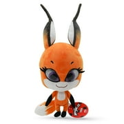 Miraculous Ladybug - Kwami Mon Ami Trixx, 9-inch Fox Plush Toys for Kids, Super Soft Stuffed Toy with Resin Eyes, High Glitter and Gloss, and Detailed Stitching Finishes, Wyncor