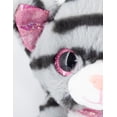 thumbnail image 4 of Gatito De Peluche Acostado Colo Gris Con Rayas Negras, 4 of 5