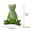 thumbnail image 2 of Frog decor Resin Garden Statue Decorative Frog Figurine, Resin Garden Ornament, Booknook Statue, Car Dashboard Decor with Mushroom Accent D, 2 of 2