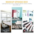 thumbnail image 3 of KALLORY 4Ud Caja Para Esponjas De Maquillaje Plástica Para Almacenaje Y Viaje Compacta, 3 of 6