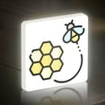 thumbnail image 4 of Honey LED Lightbox - Farm Bee Honeycomb Organic Decor, Custom Led Sign for Home Office Shop Decor (Width 8 inch, 20cm), 4 of 9