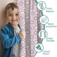 thumbnail image 3 of Blackout Kids Curtains,Pink Purple Sun Cloud Pattern Childrens Insulated Curtains Set Of 2,Bedroom Essentials,Toddler Room Decor 52"x63", 3 of 5