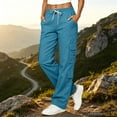 thumbnail image 2 of UDAUDU Cargo Pants For Women Y2K Parachute Hiking Track Wide Leg High Waist Workout Pants With Pockets S, 2 of 7
