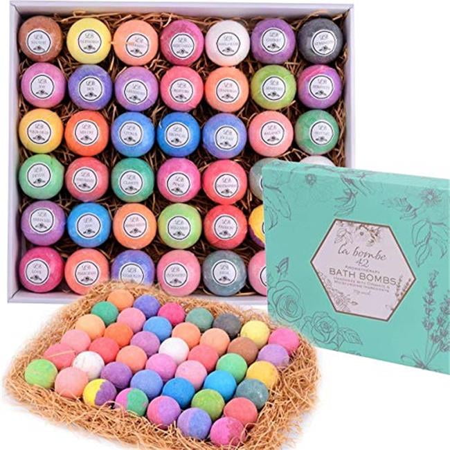 Pure Parker B07DH9P4XZ Bulk Bath Bomb Gift Set 42 Bath Bombs for Kids