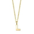 thumbnail image 2 of 1928 Jewelry Women's 14K Gold Dipped Minimalist Initial L Dainty Pendant Necklace, 20", 2 of 4