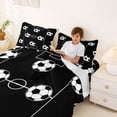 thumbnail image 3 of Erosebridal Football Sport Lover Kids Bed Sheets,Ball Games Soccer Theme King Sheets For Girls Boys 4-Piece, 3 of 6
