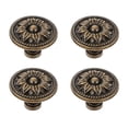 thumbnail image 1 of Miangastore 4pcs Simple Bronze Round Knobs European Style Handle for Cabinet Furniture, 1 of 8