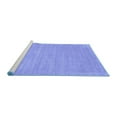 thumbnail image 2 of Ahgly Company Machine Washable Indoor Rectangle Solid Blue Modern Area Rugs, 8' x 10', 2 of 4