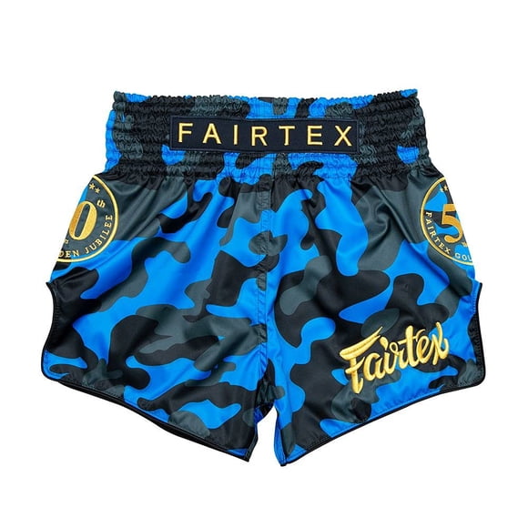 Fairtex Slim Cut Muay Thai Boxing Shorts - BS1917 (Golden Jubilee - Solid, Medium)