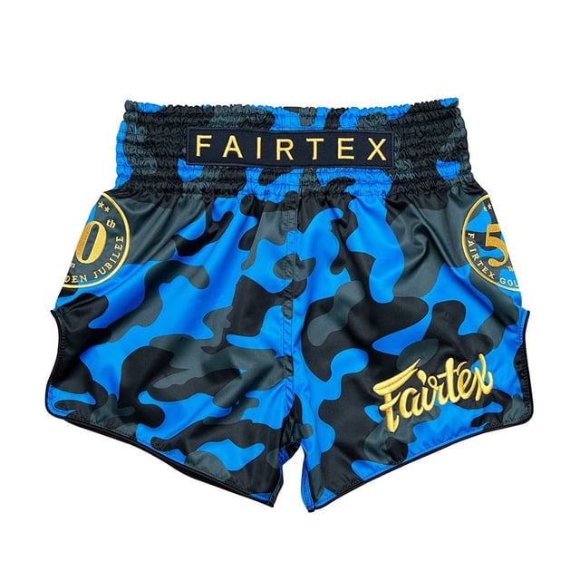 Fairtex Slim Cut Muay Thai Boxing Shorts - BS1917 (Golden Jubilee - Solid, Medium)