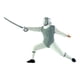 thumbnail image 4 of Figura de modelo a escala 1/64 con pose de esgrima, diseño de figura, decoración de resina, pintada a mano Adelante Gris, 4 of 9