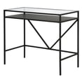 thumbnail image 6 of Evelyn&Zoe Baird Rectangular 36" Wide Desk with Metal Shelf in Blackened Bronze, 6 of 7