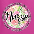 thumbnail image 2 of Floral Nurse Appreciation Pop Culture Womens Graphic Long Sleeve T-Shirt, Fuschia, XX-Large, 2 of 5