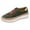 Green, variant on ZTTD Women's Fashion Casual Hollow-Out Round Toe Slip On Shoes Thick Bottom Sneakers