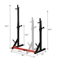 thumbnail image 5 of SalonMore Adjustable Squat Rack, Dipping Station Barbell Rack Dip Stand, Fitness Bench Press Equipment, 5 of 11