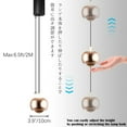 thumbnail image 4 of FSLiving Adjustable Height Track Pendnat Light J-Type Retractable Lift Track Dimmable LED Light Touch Dimmer Indoor Island Light Globe Accent 3 Colors Mini Up-Downlight Lamp, Gold, 3 Lights, 4 of 8