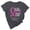 Dark Gray, variant on Breast Cancers Awareness T Shirt Women Pinks Ribbon Printed Shirt Casual Short Sleeve Round Neckline T Shirt