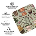 thumbnail image 4 of Bingfone Vintage Coffee Makers Macaroons Chocolate Leather Drinks Coasters With Set Of 6,Suitable For Home Kitchen,Coffee Cup Coasters Home Gift, 4 of 9