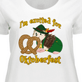 thumbnail image 4 of Inktastic I'm Excited for Oktoberfest with Cute Hedgehog Women's Plus Size T-Shirt, 4 of 5
